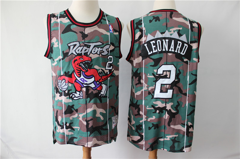 Men Toronto Raptors  #2 Kawhi Leonard Camo Swingman Jersey